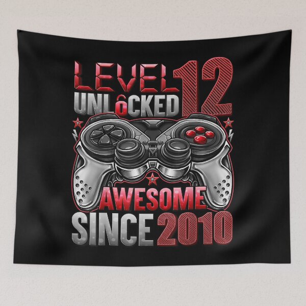 Artikelvorschau, Level 12 Unlocked Awesome Since 2010 Geschenke zum 12. Geburtstag Jungen T-Shirt entworfen und verkauft von reuhlucban.
