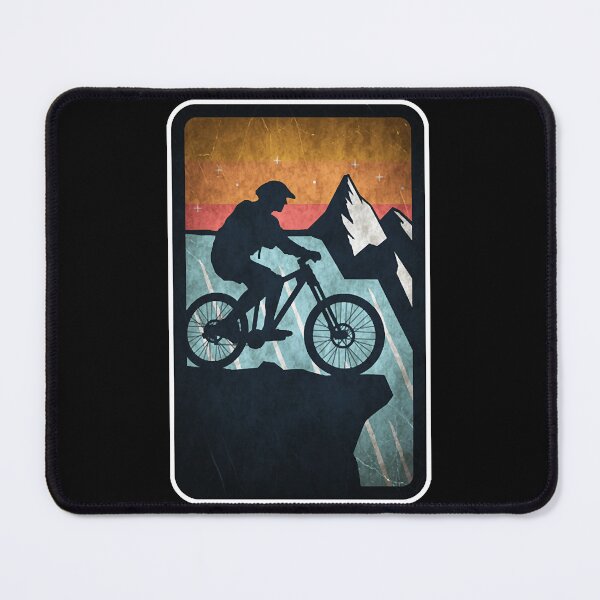 Item preview, Mountain biker waterfall retro vintage nature  designed and sold by KimberlyY49870.