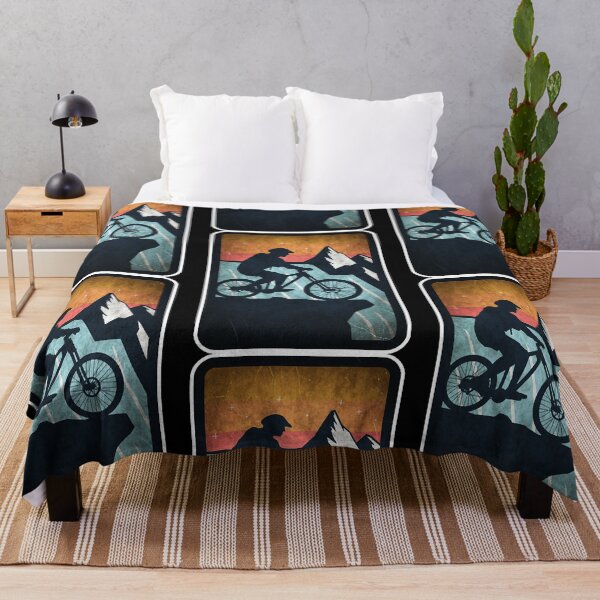 Item preview, Mountain biker waterfall retro vintage nature designed and sold by KimberlyY49870.