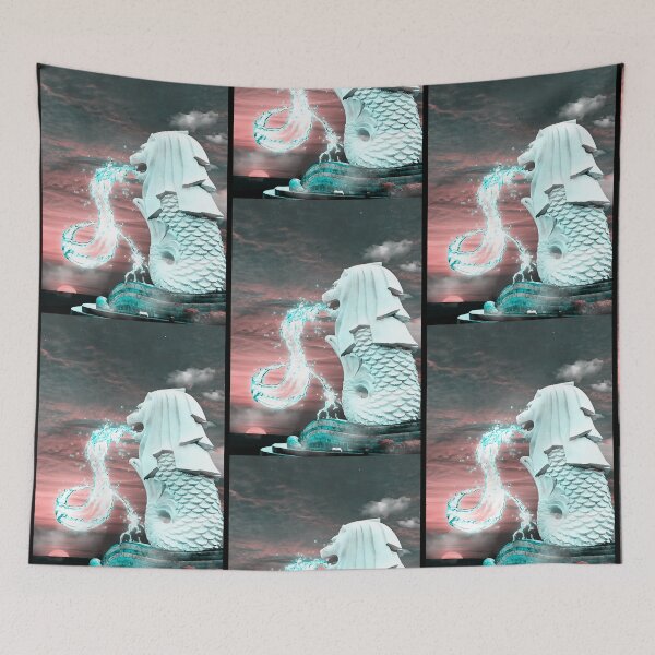Item preview, Singapore Merlion Statueion Sunset  designed and sold by BrandonMo84388.