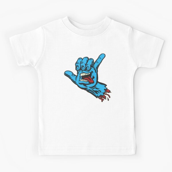 Logo Hand Blue Kids T-Shirt