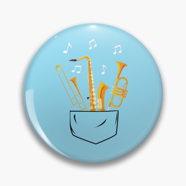 Artikelvorschau, Jazzmusikertasche mit Trompete, Posaune und Saxophon für Musiklehrer und Jazzmusiker entworfen und verkauft von Funwithmusic.