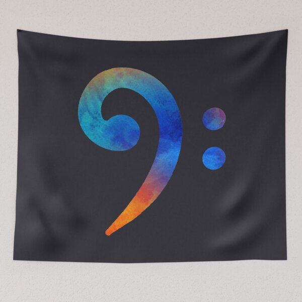 Item preview, Bass Clef Note Watercolor Musician designed and sold by ThemBinhURUS.