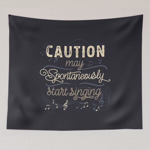 Item preview, Caution May Spontaneously Start Singing designed and sold by ThemBinhURUS.