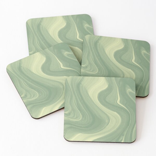 Item preview, Textured Waves Abstract Sage Green designed and sold by Smart-Arts.