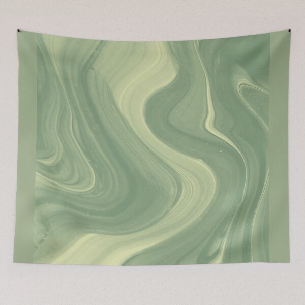 Item preview, Textured Waves Abstract Sage Green designed and sold by Smart-Arts.