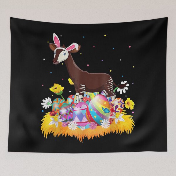 Item preview, Funny Easter Egg Lover Cute Okapi Easter Sunday T-Shirt designed and sold by jayesqnoon.