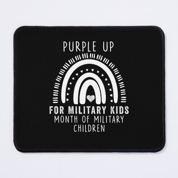 Item preview, Purple Up for Military Kids Month Military Child Rainbow designed and sold by happy gift art.