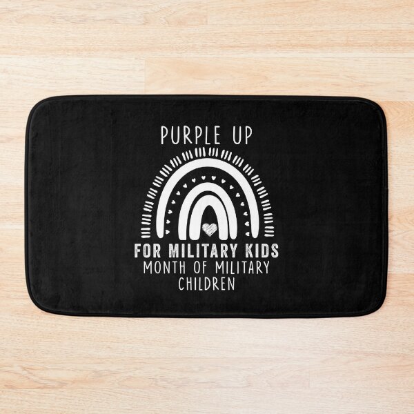 Item preview, Purple Up for Military Kids Month Military Child Rainbow designed and sold by happy gift art.