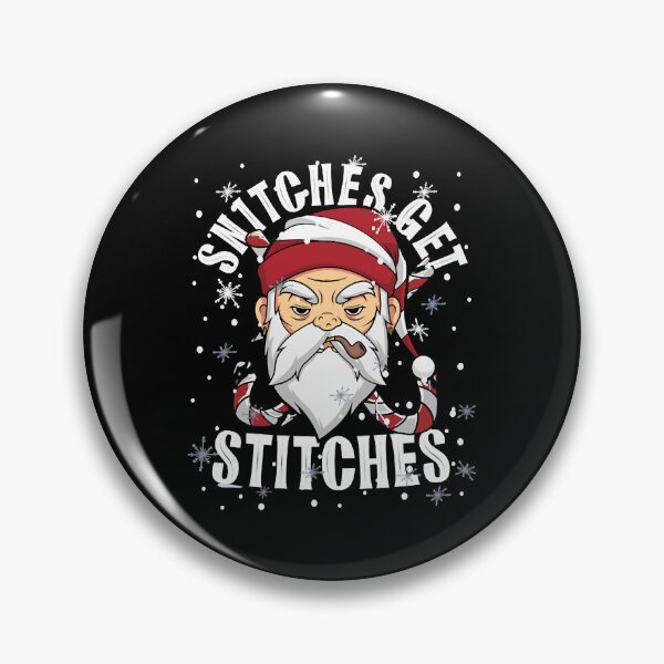 Item preview, Snitches Get Stitches Santa Hat Rebel Santa Humorous Matching  designed and sold by MarkJohns19915.