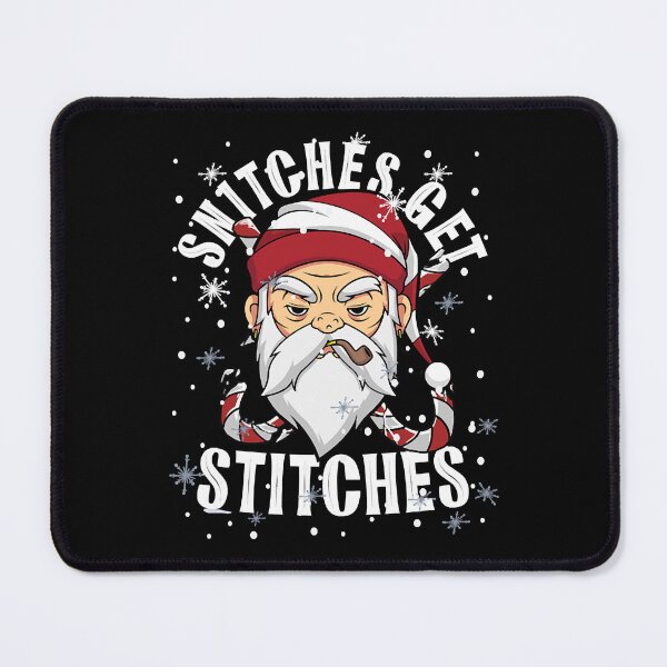 Item preview, Snitches Get Stitches Santa Hat Rebel Santa Humorous Matching  designed and sold by MarkJohns19915.