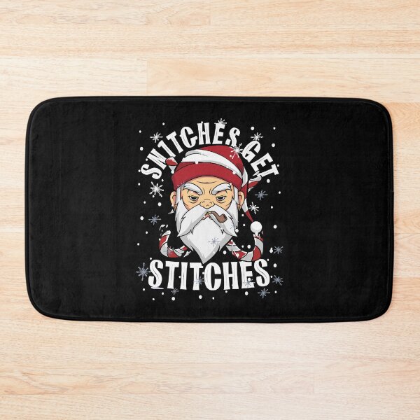 Item preview, Snitches Get Stitches Santa Hat Rebel Santa Humorous Matching  designed and sold by MarkJohns19915.