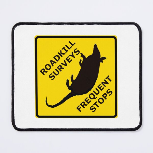 Item preview, Roadkill armadillo sticker designed and sold by MustelidMayArt.
