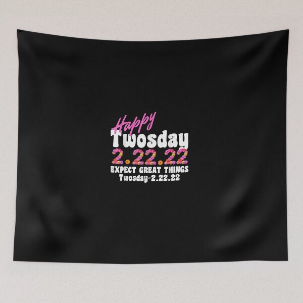 Item preview, Happy Twosday 2022 Floral Expect Great Things Twosday T-Shirt designed and sold by TichacekZime.