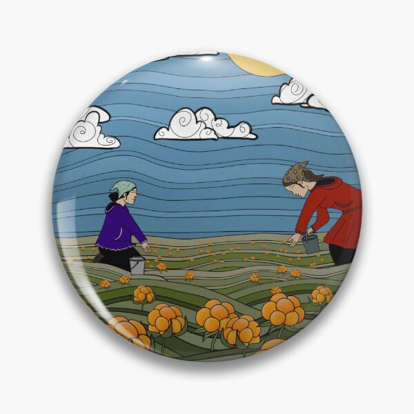 Item preview, Salmonberry Picking designed and sold by sarahschroeder.