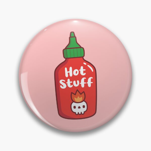 Item preview, Hot Stuff Skull On Fire Spicy Chili Sauce Bottle designed and sold by rustydoodle.