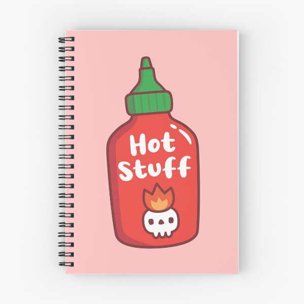 Item preview, Hot Stuff Skull On Fire Spicy Chili Sauce Bottle designed and sold by rustydoodle.