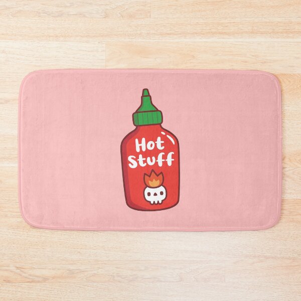 Item preview, Hot Stuff Skull On Fire Spicy Chili Sauce Bottle designed and sold by rustydoodle.