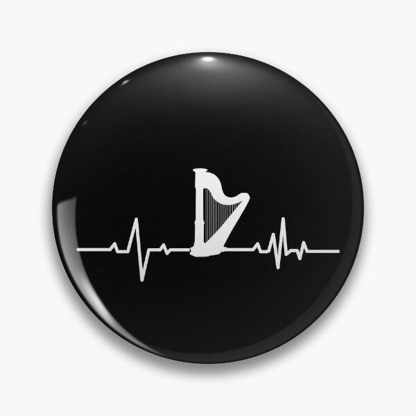 Item preview, Harp Heartbeat As A Harp Player For Music Lover And Musicians  designed and sold by Funwithmusic.