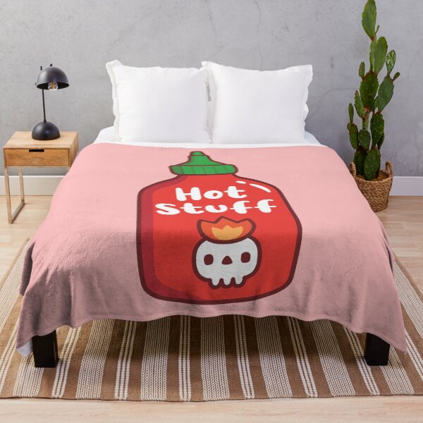 Item preview, Hot Stuff Skull On Fire Spicy Chili Sauce Bottle designed and sold by rustydoodle.