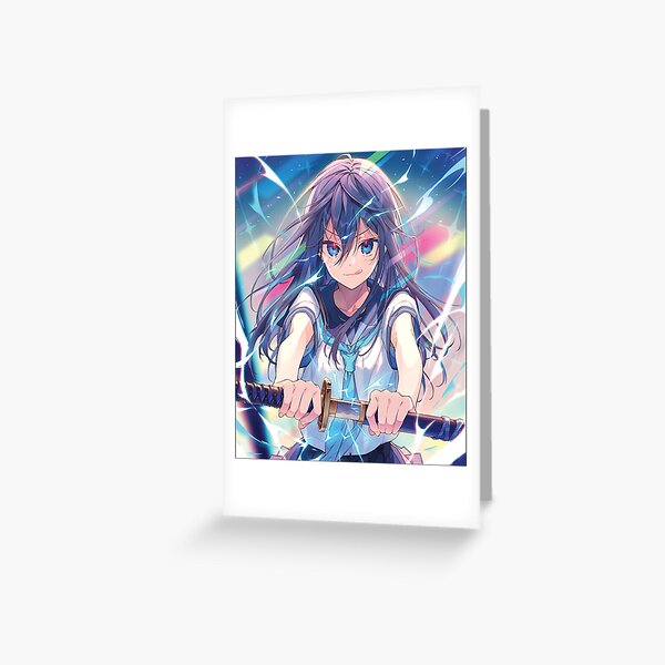 Aesthetic Anime Girl - Anime Kawaii Girl Classic . Greeting Card