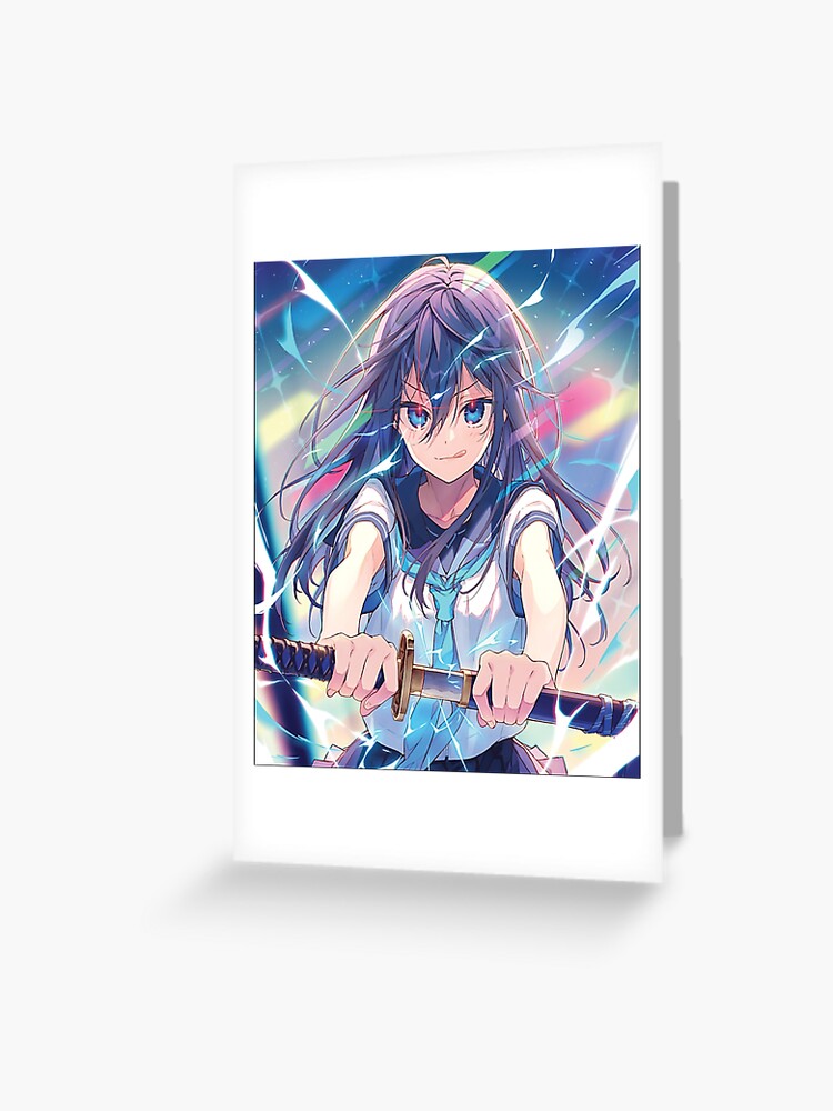 Aesthetic Anime Girl - Anime Kawaii Girl Classic . Greeting Card