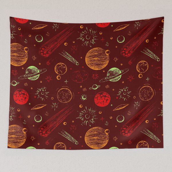 Item preview, Retro Sci-fi Outer Space Pattern designed and sold by muskitt.