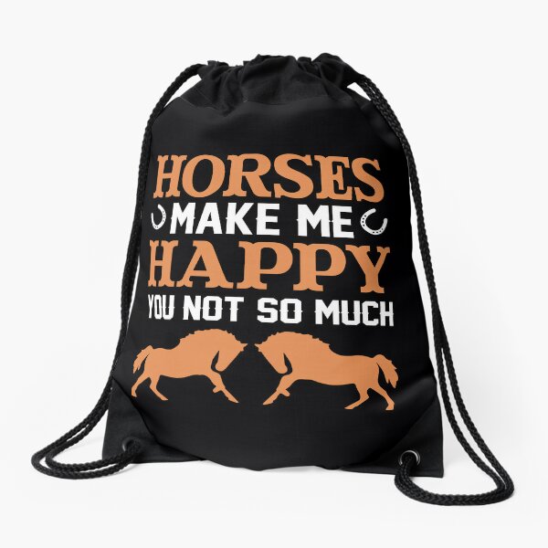 Pony Drawstring Bag Grooming Kit Equestrian Equine Rucksack Personalised Horse 