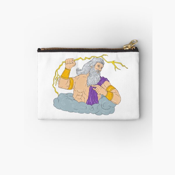 Item preview, Zeus Wielding Thunderbolt Lightning Drawing designed and sold by patrimonio.