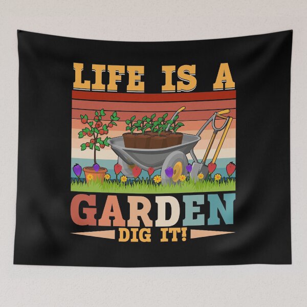Item preview, Life Is A Garden Dig It (Black) designed and sold by WildChildViolet.