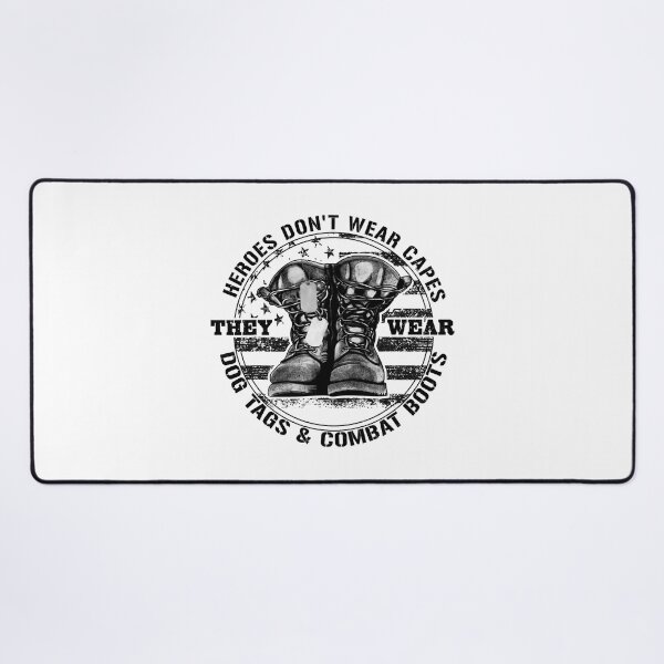 Item preview, Heroes Don't Wear Capes They Wear Dog Tags & Combat Boots T-Shirt Classic T-Shirt designed and sold by MRIOJOFN93.