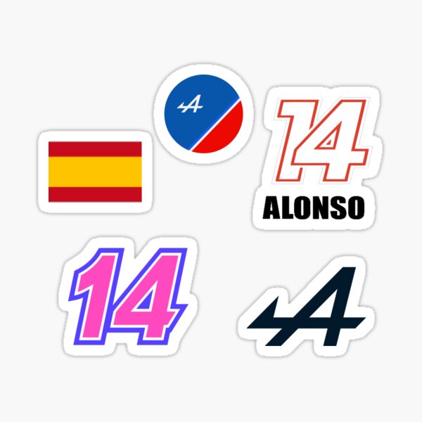 Fernando Alonso 14 Sticker