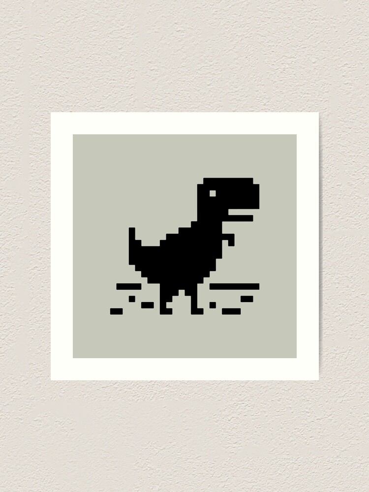 Google Offline Dinosaur Game Metal Print for Sale by DannyAndCo