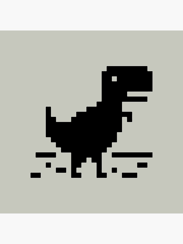 Google Offline Dinosaur Game Metal Print for Sale by DannyAndCo