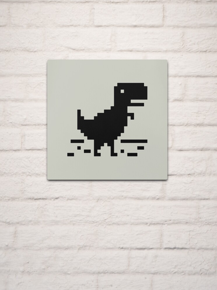 Google Offline Dinosaur Game Metal Print for Sale by DannyAndCo