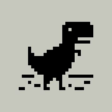 An old school gamer playing chrome dino game:p : r/PixelArt