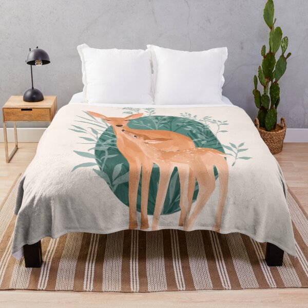 Item preview, Mother Deer and Fawn  designed and sold by SunLee Art.