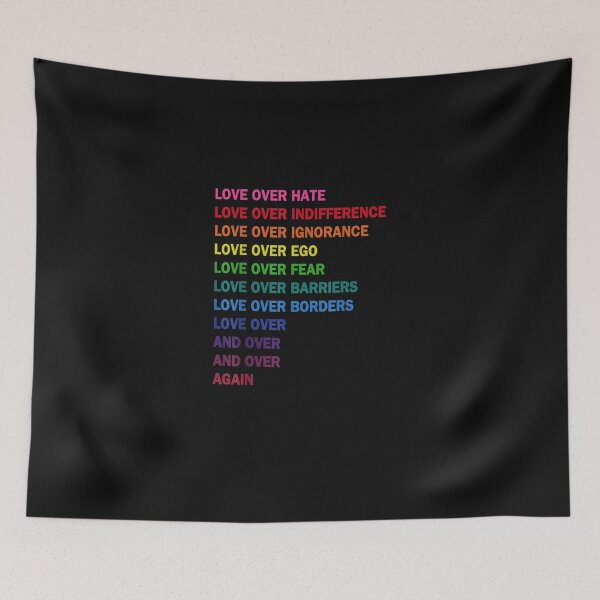 Item preview, love over hate, love over indifference LGB  Classic T-Shirt designed and sold by SilkeBenisch.