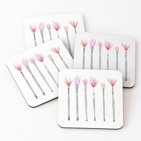 Item preview, Painters Paradise - Watercolor Paintbrushes Pattern designed and sold by Carrie Cantwell Art.