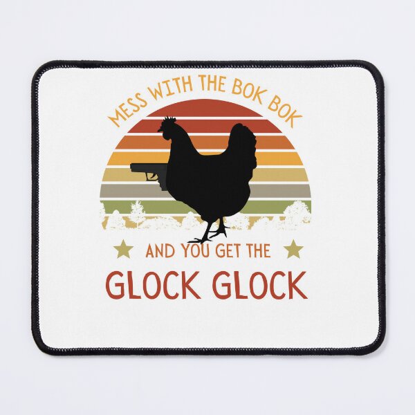 Funny Chicken Gun Glock Bok Bok Gift Art Board Print for Sale by  DadJokeDescript