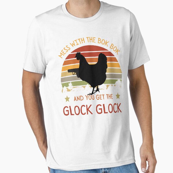 Item preview, Funny Chicken Gun Glock Bok Bok Gift designed and sold by DadJokeDescript.