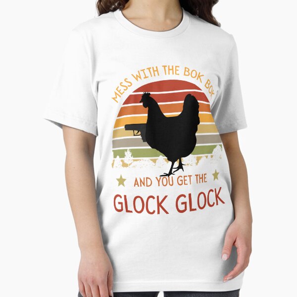 Item preview, Funny Chicken Gun Glock Bok Bok Gift designed and sold by DadJokeDescript.