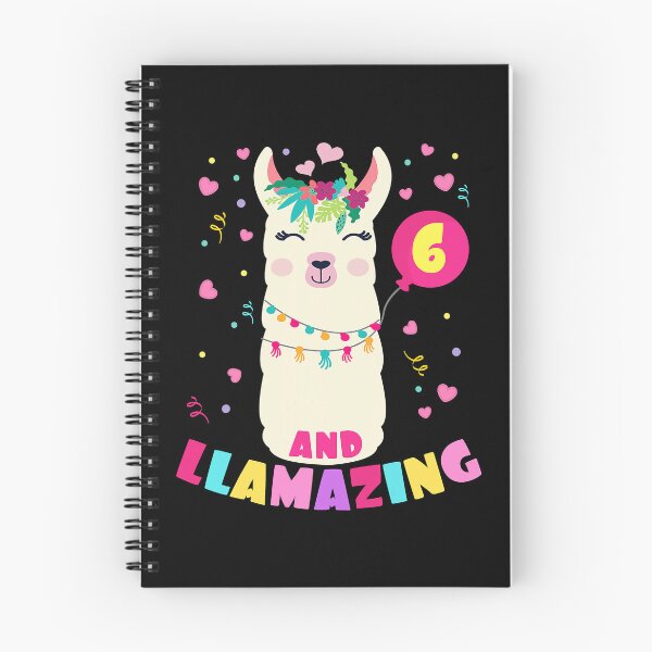 Item preview, Llamazing 6 Years Old Girl Birthday Cute Llama Alpaca Kids designed and sold by SkylerKason.