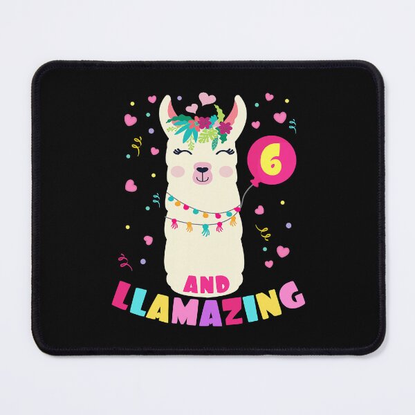 Item preview, Llamazing 6 Years Old Girl Birthday Cute Llama Alpaca Kids designed and sold by SkylerKason.