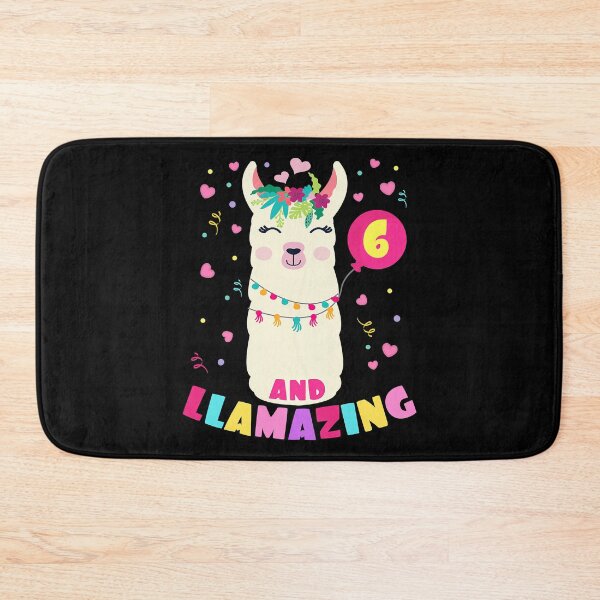 Item preview, Llamazing 6 Years Old Girl Birthday Cute Llama Alpaca Kids designed and sold by SkylerKason.