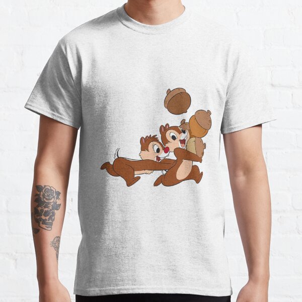 Chip 'N' Dale Striped Brown Baseball Jersey Custom Name Disney