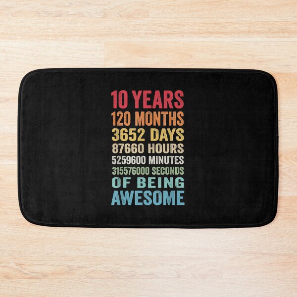 Item preview, 10 Years Old 10th Birthday Gift Vintage Retro 120 Months T-Shirt designed and sold by jayesqnoon.