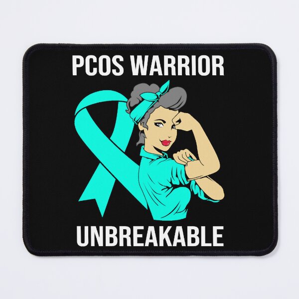 Item preview, Teal Ribbon Pcos Warrior Unbreakable Pcos Women designed and sold by CubioiDiviic.