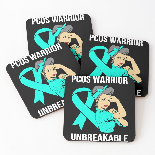 Item preview, Teal Ribbon Pcos Warrior Unbreakable Pcos Women designed and sold by CubioiDiviic.