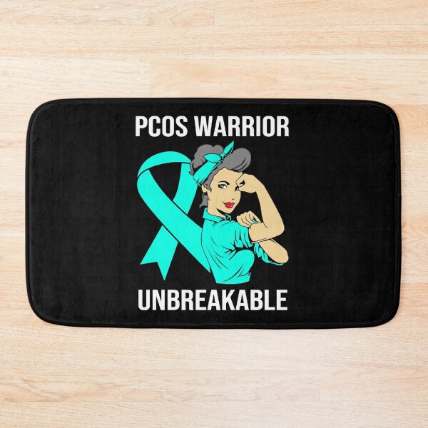 Item preview, Teal Ribbon Pcos Warrior Unbreakable Pcos Women designed and sold by CubioiDiviic.